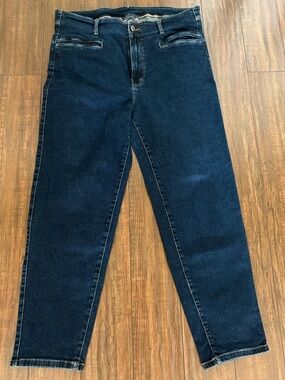 Code Blue High-Rise Slim Jeans in Dark Blue